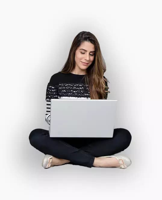 Student studying