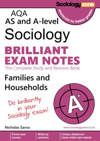 AS / A-level AQA Sociology BRILLIANT Exam Notes: Families and Households